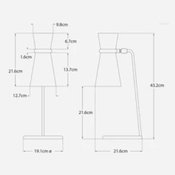 Clarkson Table Lamp, Black And Hand-rubbed Antique Brass -Andrew Martin 259503 clarkson