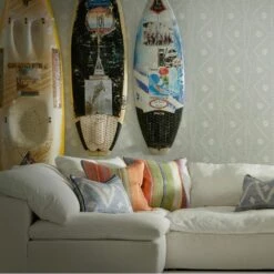 Babylon Denim Cushion -Andrew Martin 259533 sabraseawallpapertrumansectionalsofawhitelinen cushionsinbabylondenimelbrusmultiindusmultiandelbrusdenim