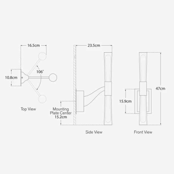 Brenta Single Wall Light 4 Brenta Single Wall Light - Image 2