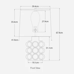 Vedra Table Lamp -Andrew Martin 259870 vedra