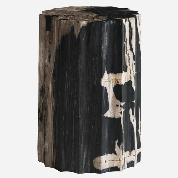 Petrified Scallop Log Side Table Or Stool 3 Petrified Scallop Log Side Table Or Stool