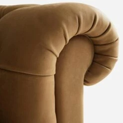 Gainsborough Sofa, Camel Leather -Andrew Martin 260704 gainsborough sofa arm detail