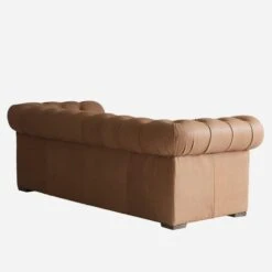 Gainsborough Sofa, Camel Leather -Andrew Martin 260706 gainsborough sofa back angle