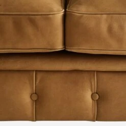 Gainsborough Sofa, Camel Leather -Andrew Martin 260712 gainsborough sofa buttoning detail