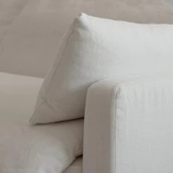 Serenity Sofa, White Linen -Andrew Martin 260749 serenity arm detail