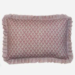 Bud Ruffle Pink Cushion