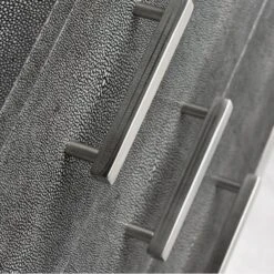 Jasper Grey Side Chest, Grey -Andrew Martin 261931 jasper side chest grey detail