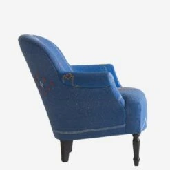 Victoria Moroccan Arm Chair -Andrew Martin 265761 victoria moroccan blue side