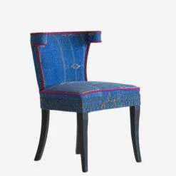Vincent Moroccan Dining Chair -Andrew Martin 265802 vincent moroccan blue angle 1