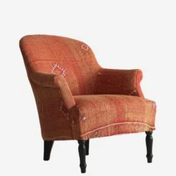 Victoria Moroccan Arm Chair -Andrew Martin 268896 victoria moroccan orange angle 1