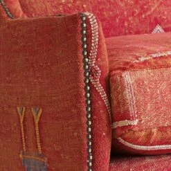 Regal Moroccan Sofa -Andrew Martin 269155 regal sofa moroccan orange detail 2