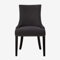 Theodore Dining Chair, Black 10 Theodore Dining Chair, Black -Andrew Martin 26945 theodore dining chair front