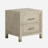 Raffles Bedside Table, Two Drawer -Andrew Martin 269853 raffles nightstand angle