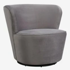 Dorothy Grey Swivel Chair, Grey
