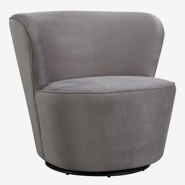 Dorothy Grey Swivel Chair, Grey 3 Dorothy Grey Swivel Chair, Grey