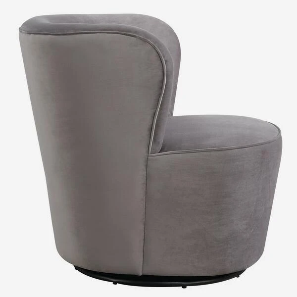 Dorothy Grey Swivel Chair, Grey 7 Dorothy Grey Swivel Chair, Grey - Image 5