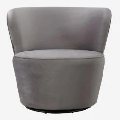Dorothy Grey Swivel Chair, Grey 10 Dorothy Grey Swivel Chair, Grey -Andrew Martin 269916 dorothy swivel chair front web