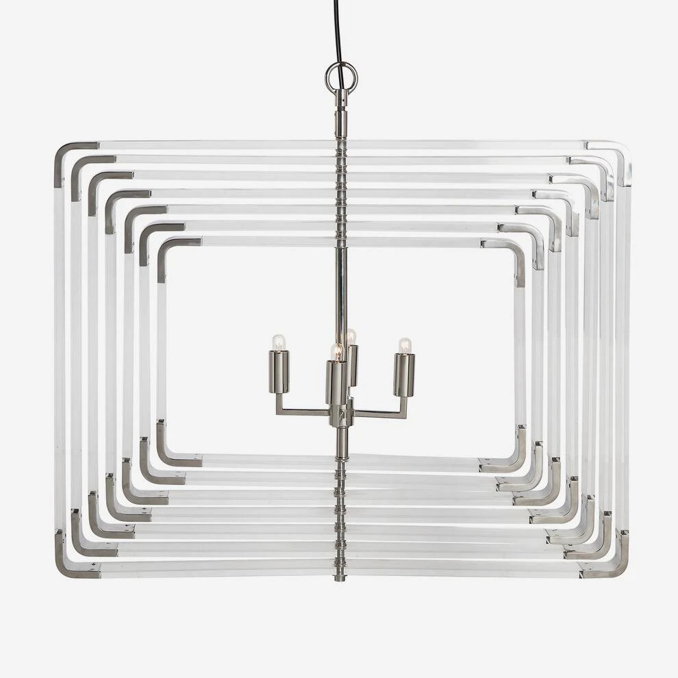 Zachary Acrylic 11 Spiral Light, Nickel 5 Zachary Acrylic 11 Spiral Light, Nickel - Image 3