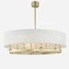 Durham Oval Ceiling Light -Andrew Martin 271708 durham aged brass 2