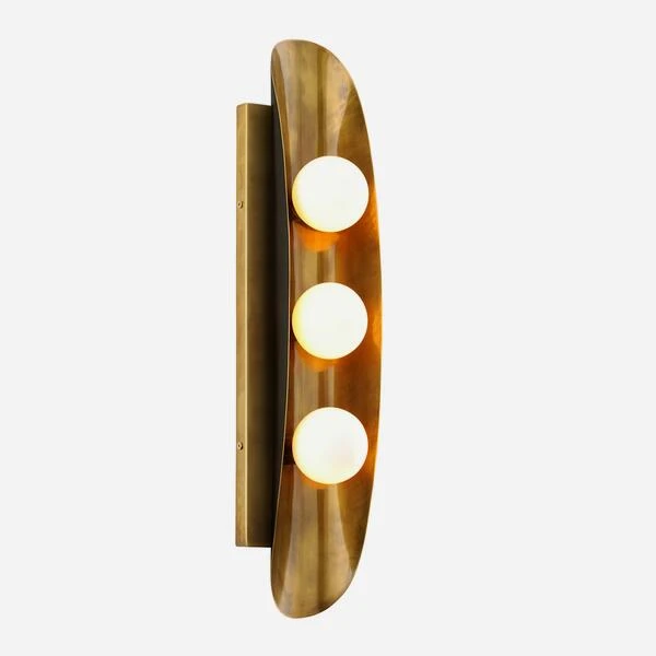 Hopper Wall Light, Treble 3 Hopper Wall Light, Treble
