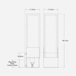 Covet Wall Light, Antique-Burnished Brass -Andrew Martin 271900 covet dimensions