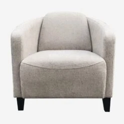 Turnball Taupe Armchair -Andrew Martin 274044 turnball chair taupe front