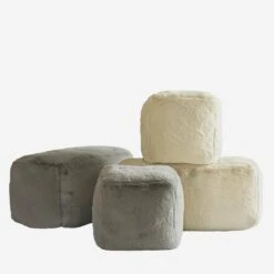 Arnold Footstool - Grey Ottoman -Andrew Martin 274865 arnold and willis