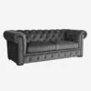 Gainsborough Sofa, Grey Velvet -Andrew Martin 300603 gainsborough angle2