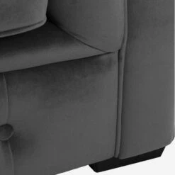Gainsborough Sofa, Grey Velvet -Andrew Martin 300634 gainsborough detail 2