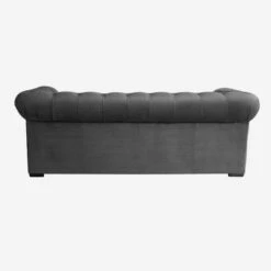 Gainsborough Sofa, Grey Velvet -Andrew Martin 300635 gainsborough back