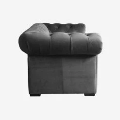 Gainsborough Sofa, Grey Velvet -Andrew Martin 300636 gainsborough side