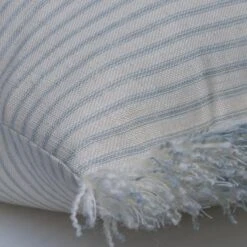 Desert Island Trim Sky Fabric -Andrew Martin 307894 picket sky island trim corner