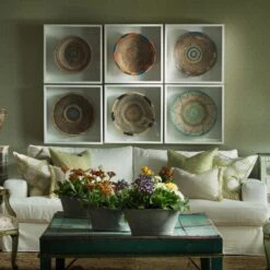 Picket Leaf/Island Trim Cushion -Andrew Martin 308596 crocus leaf wallpaper strand sofa ramble ivory fabric pergola leaf spinney leaf island trim palm cushions