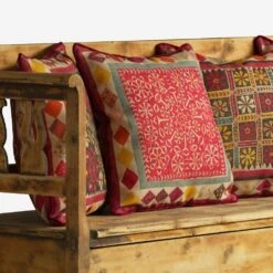 Courtyard Dianthus Outdoor Cushion -Andrew Martin 308765 aster dianthus daisy outdoor cushions