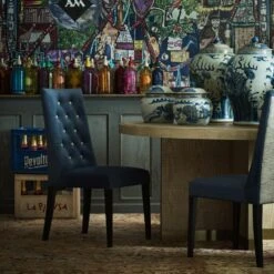 Darlington Blueberry Dining Chair 12 Darlington Blueberry Dining Chair -Andrew Martin 309250 darlington blueberry raffles round dining table