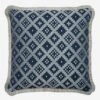 Erba Outdoor Navy Cushion -Andrew Martin 312660 erba navy verano pebble fringe