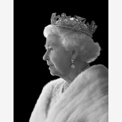 HM Queen Elizabeth II In Profile Photographic Artwork