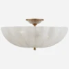 Rosehill Ceiling Light -Andrew Martin 326146 rosehill large semi flush mount in hand rubbed antique brass