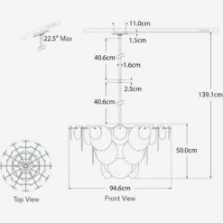Loire Chandelier 7 Loire Chandelier -Andrew Martin 326604 loire large tech