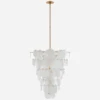 Loire Cascading Chandelier -Andrew Martin 326795 loire cascading chandelier in gild
