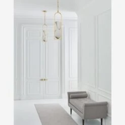 Melange Pendant Light -Andrew Martin 328845 melange small elongated pendant brass life