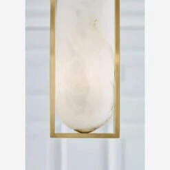 Melange Pendant Light -Andrew Martin 328849 melange small elongated pendant brass life 3