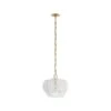 Chandelier In Gild With Strie Glass -Andrew Martin 33079 loire gild chandelier