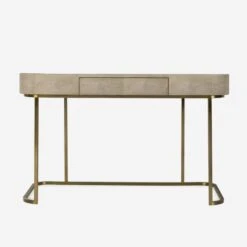Jacques Taupe Desk -Andrew Martin 330907 jacques desk front