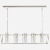 Presidio Linear Pendant Light -Andrew Martin 331168 presidio linear pendant light polished nickel