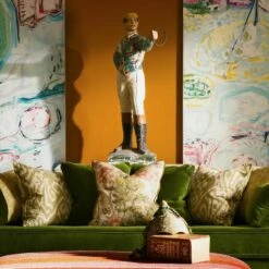 Otter Fennel Cushion -Andrew Martin 346158 bloomsbury medici ivy otter leaf misummer stone vine barley close 1