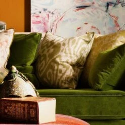 Otter Fennel Cushion -Andrew Martin 346159 bloomsbury medici ivy greenwich peony summer sky otter fennel misummer stone vine barley close 2