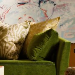 Vine Barley Cushion -Andrew Martin 346170 bloomsbury medici ivy greenwich peony summer sky otter fennel misummer stone vine barley close 2