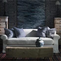 Otter Denim Cushion -Andrew Martin 346200 burford sofa otter denim sunflower denim lifestyle edit