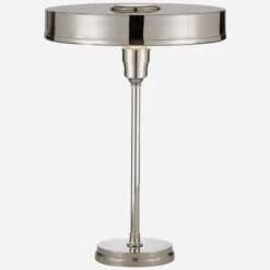 Carlo Table Lamp, Polished Nickel